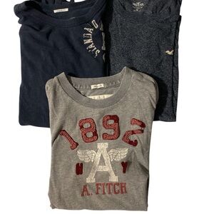 3 tee shirts. Men small AE Abercrombie